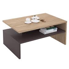 Caro Mobel Couchtisch Wohnzimmertisch Sofatisch Paulina In Wildeiche Moorbraun Mit Ablagefach 90 X 60 Cm Wohnzimmer Idee Con Imagenes Mesas De Madera Mesa Central Muebles