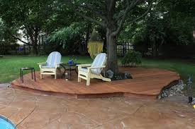 Backyard pool deck that your family can enjoy for years. 25 Ground Level Deck Ideas And Designs