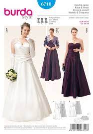 Burda B6710 Misses And Plus Size Gown Sewing Pattern Wedding Dress Patterns Gown Sewing Pattern Evening Dresses For Weddings