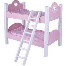 one two fun lit de poupee superpose en bois lit poupee mobilier de salon lit