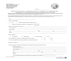 Form A4 50 Application For A Certificate To Administer Wc Claims California Form Application