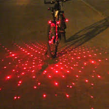 Laser Led Bike Light Bar End Light Rear Bike Tail Light Safety Light Mountain Bike Mtb Bicycle Cycling Alarm Led Light Multi Tool Warning Battery Cycling Bike Bike Lights Rear Bike