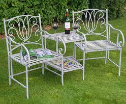 Garden loveseats under £100 companion seats with table under £200 outdoor metal love seat two seater wooden bench patio bistro sets for 2. Lily Manor Metal Love Seat Reviews Wayfair Co Uk