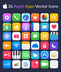 Free vector icons in svg, psd, png, eps and icon font. 36 Apple Apps Vector Icons Graphicsfuel