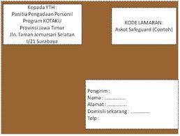 Surat lamaran merupakan surat permohonan yang dibuat oleh para pelamar pekerjaan atau pencari kerja, kemudian dikirimkan terhadap suatu badan usaha maupun instansi untuk mendapat pekerjaan maupun jabatan berdasarkan lowongan pekerjaan ditawarkan. Informasi Rekrutment Tenaga Pendamping Program Kota Tanpa Kumuh Kotaku