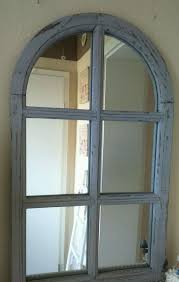 Wandspiegel Rundbogenfenster Deko Holz Spiegel Deko Fensterrahmen Shabby Grau Ebay Spiegel Holz Fensterrahmen Deko Holz