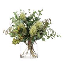 Huge sale on artificial wild flowers now on. Australian Native Flowers In Vase Matt Blatt Australian Native Flowers Flower Vases Faux Flower Arrangements