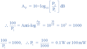 Ratios are also sometimes expressed using fractional notation. Decibel Power Gain