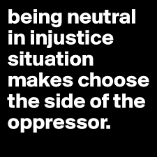 A position of disengagement (as of gears) he put the car in neutral. Being Neutral In Injustice Situation Makes Choose The Side Of The Oppressor Post By Funky Sheep On Boldomatic