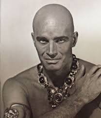 Make up test for Heston as Moses the Prince of Egypt.