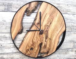 Wood Wall Clock Wooden Clock Natural Wood Clock Wooden Wall Etsy Wood Wall Clock Wooden Clock Wall Clock Wooden