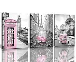 Create your own unique greeting on a paris themed card from zazzle. Paris Eiffel Tower Decor For Bedroom For Girls Pink Paris Import It All