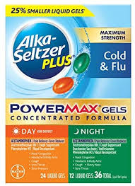 Maybe you would like to learn more about one of these? Amazon Com Alka Seltzer Plus Cold Flu Power Max Cold And Flu Medicine Night For Adults With Pain Reliever Fever Reducer Cough Suppresant Nasal Decongestant Antihistamine 36 Count Health Household
