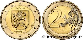 But latvia's aims suggest that for some countries, older ideals of european unity still hold sway. Latvia 2 Euro Kurzeme 2017 Feu 465708 Euro Coins
