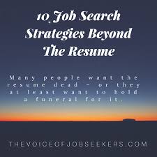 job search strategies beyond the resume