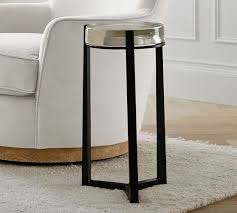 Cori Glass Accent Side Table Pottery Barn In 2020 Glass Accent Tables Round Accent Table Accent Table