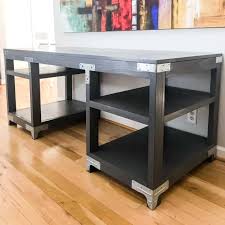 When hunching over your mouse and keyboard, your neck and shoulders are always hurting, so a double desktop is enough to eliminate the struggle. 15 Diy Desk Plans To Build For Your Home Office The Handyman S Daughter