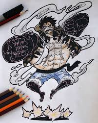 The general rule of thumb is that if only a title or caption makes it one piece related, the post is not allowed. How To Draw Gear Fourth Bounce Man Luffy From One Piece Draw With Richie