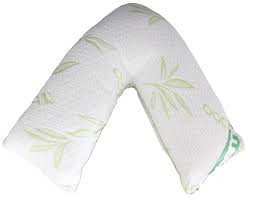 Luxury V Shaped Bamboo Memory Foam Pillow Coastal Linen Supplies