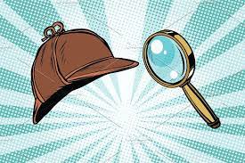 Detective Hat And Magnifying Glass Retro Vector Illustration Pop Art Retro Retro Vector