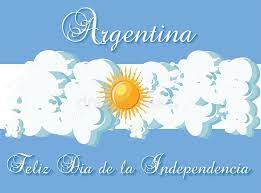 Noticias de día de la independencia, fotos y videos. Plantilla Feliz De La Tarjeta De Felicitacion Del Dia De La Independencia De La Argentina Con La Bandera Estilizada Como Cielo N Ilustracion Del Vector Ilustracion De Plano Historieta 106476337