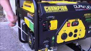 In a nutshell, this generator can deliver the best performance you have always wanted while at the same time remaining a budget buy. Champion Dual Fuel Generator Unboxing And First Run Youtube