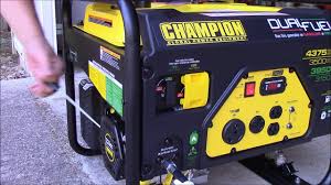Propane run times vary on tank size. Champion Dual Fuel Generator Unboxing And First Run Youtube