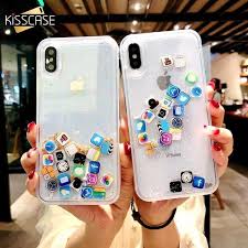 Kisscase Quicksand Hard Pc Clear Case For Iphone X Xs Max Xr Dynamic Liquid Case For Iphone 11 Pro Max 7 8 6 Iphone Transparent Case Iphone Glitter Phone Cases