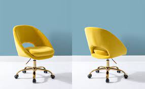 amazon com velvet swivel vantity chair with wheels yellow kitchen dining chair reclining office chair best office chair