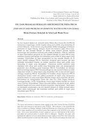 Kekurangan bekalan air bersih akan menjejaskan kesihatan. Https Umexpert Um Edu My Public View Php Type Publication Row Odqxmjq 3d