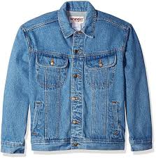 wrangler mens classic denim jacket motorcycle edition