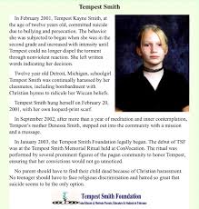 Tempest Kayne Smith (1988-2001)