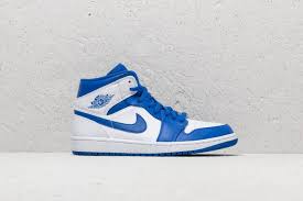 Nike Air Jordan 1 Mid Black Hyper Royal White Air Jordan 1 Mid White Hyper Royal White 137 Jordan Airjordan Retro Jordan 1 Mid Air Jordans Jordans