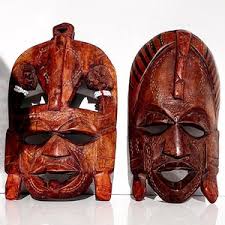 Buy Vintage Kisii African Hand Carved Wood Mask