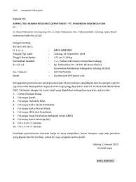 Bekerja di bumn memberikan banyak keuntungan terutama dalam masalah finansial. Surat Lamaran Kerja Pt Pungkook Cute766
