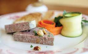 Serve with crusty french bread and cornichons (gherkins), if desired. Sauce Magazine Recipe Country Style Terrine