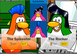 !ai (number here) (add items) (ex !ai 1). Club Penguin Wigs Rockout With Luckchew And The Penguin Gang