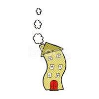 Klicken sie hier um mehr informationen zu dieser webseite zu erhalten. Lustige Comic Cartoon Haus Clipart Bilder Vektor