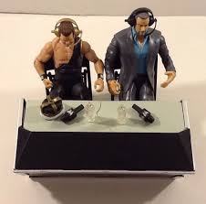 Wwe Announcer Table Mattel W Ericbischoff Jerry The King Lawler Accessories Mattel Action Figure Accessories Jerry The King Lawler Eric Bischoff
