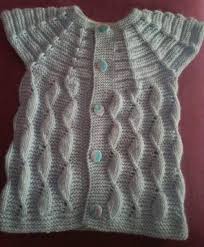 1 Acik 1 Kapali Yaprakli Sis Ornegi Nazarca Com Baby Knitting Patterns Kiz Bebek Tig Bebek Yelek