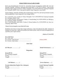 Cara Membuat Dan Contoh Surat Kuasa Ahli Waris Tanah Rumah123 Com