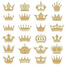 Gold Crown Silhouette Royal Crowns Coronation King And Luxury Queen Tiara Silhouettes Golden Monarch Hat Crown Silhouette Royal Crowns Princess Illustration
