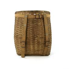 vintage l l bean trapper basket 1930 s adirondack etsy panier bambou paille