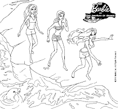 Dibujo De Barbie Y Sus Amigas En La Playa Para Colorear Dibujos Net Vamos a divertirnos mucho con ella gracias a una gran cantidad de dibujos para colorear de barbie que hemos preparado para que puedas pintarlos con tus colores preferidos. dibujo de barbie y sus amigas en la