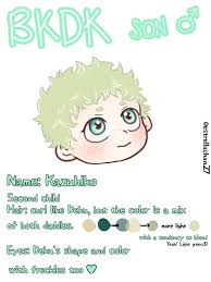But that said, this character is not canon with the main series / manga, it's just my alternate universe, and my ideas of bakudeku's couple/family. Estrella Bkdk On Twitter Bkdk Babies Bakudeku