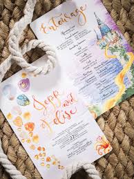 Part of preparing for a wedding is creating and this wedding invitation template with illustrated flowers is undoubtedly very appealing to the eye. Tangled Fans This Beach Wedding Day Is For You