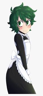 Bakudeku •  bnha deku maid outfit concept . I Drew Izuku In A Maid Dress Why Am I Like This Deku In A Dress Hd Png Download Kindpng