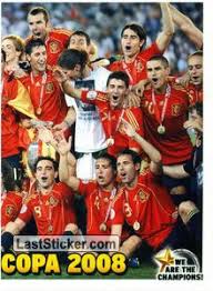 Domingo, 22 de junio de 2008. Sticker 2 Campiones Eurocopa 2008 Panini We Are The Champions Laststicker Com