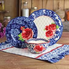 Buy pioneer woman pink botanical paper plates, 11.5in, 24ct at walmart.com. The Pioneer Woman Heritage Floral 12 Piece Dinnerware Set Walmart Com Walmart Com