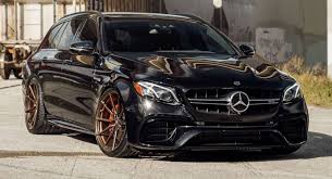 Black And Bronze Wheels Mercedes Amg E63s Estate Goes For All Black Look With Satin Bronze Wheels Carscoops Bronze Wheels Mercedes Amg Mercedes